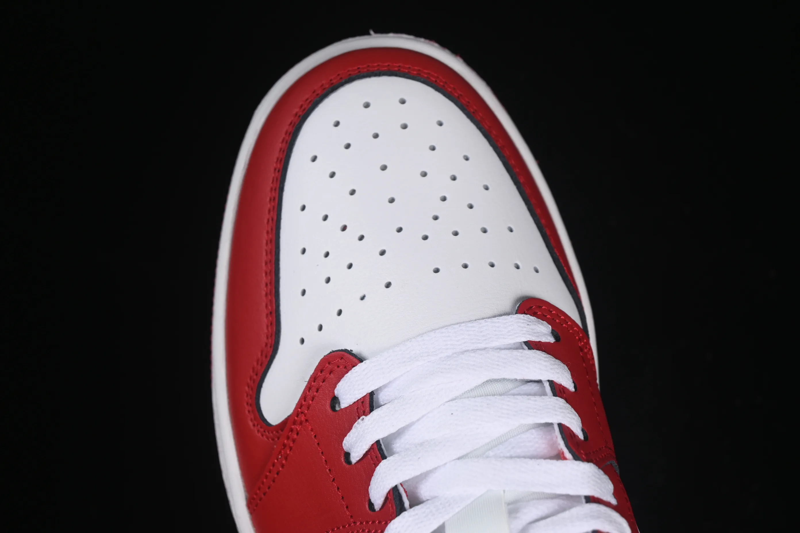 All categories Air Jordan Jordan series basketball shoes Air Jordan 1 Low Air Jordan 1 Low AJ1 Joe 1 white and red color low-top cultural and casual sneakers 553558-166